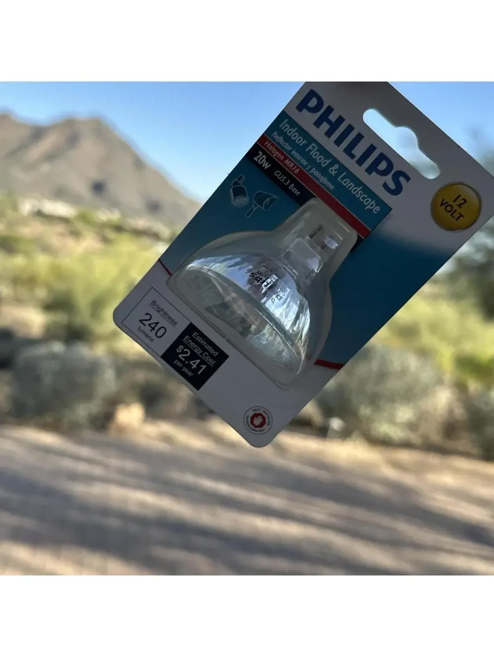 Philips MR16 20W GU5.3 Flood Light Bulbs 12V Indoor/Outdoor NEW